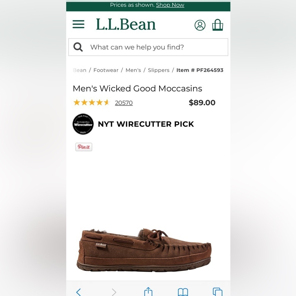 L.L. Bean wicked good moccasins brand new w/o box size 8 men’s - Picture 4 of 14